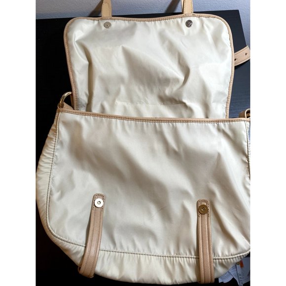 Cole Haan Beige Alexis Crossbody Tantivy Nylon Messenger Bag - Picture 5 of 8